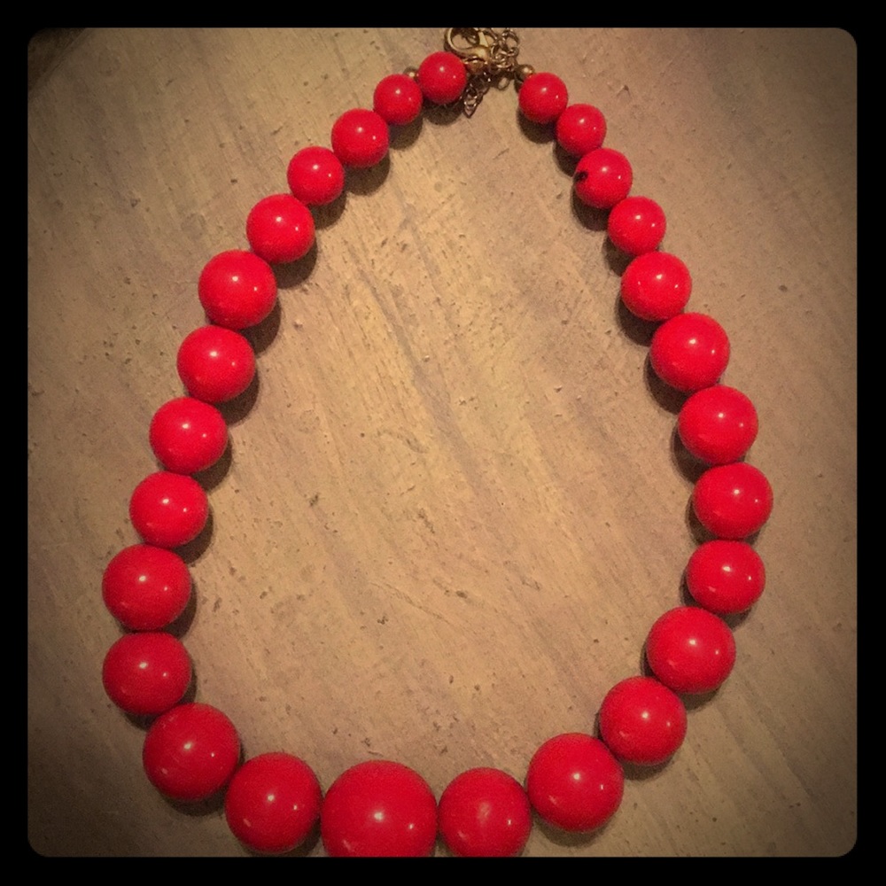 Red Beaded Necklace